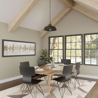 Ekena Millwork 3 1/2"W x 3 1/2"H x 120"L 3-Sided (U-Beam) Salvaged Timber HeritageTimber Faux Wood Ceiling Beam, Kona Brown