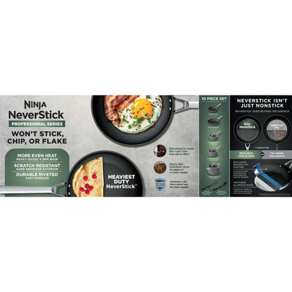 Ninja?? NeverSticka?�� Essential 14-Piece Cookware Set , Aluminium, Guaranteed to Never Stick, C19700