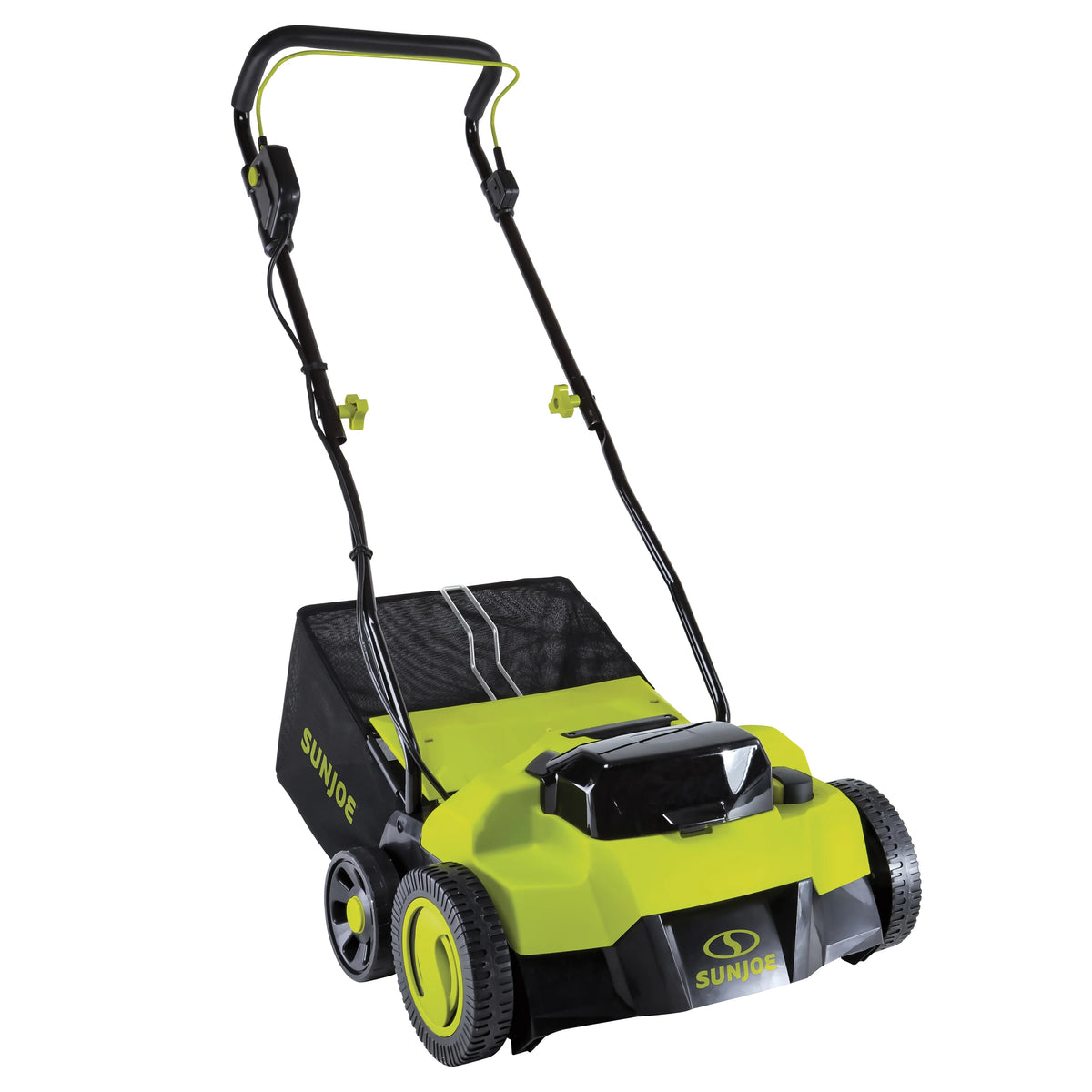 Sun Joe 14" Cordless Brushless Dethatcher + Scarifier, 5 Positions, 2 x 4.0-Ah Batteries & Charger