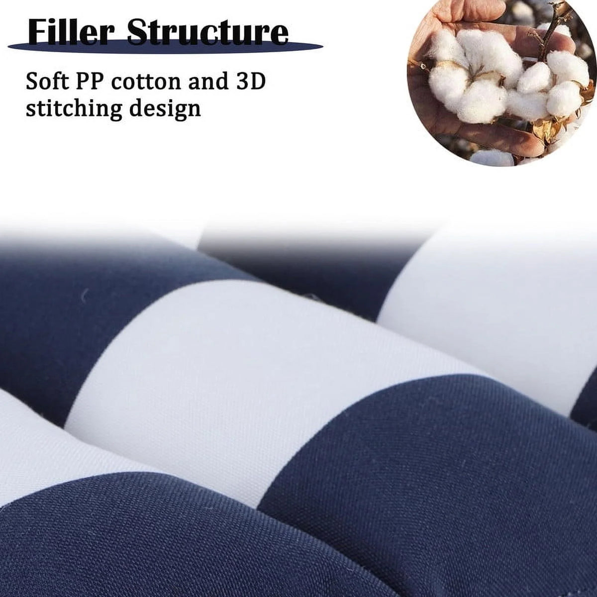 2pcs Outdoor Chaise Lounge Cushions, Waterproof Patio Foldable Chair Cushion for Garden Pool, 73 x 24in Sun Lounger Cushions for Outdoor Furniture��Navy blue��
