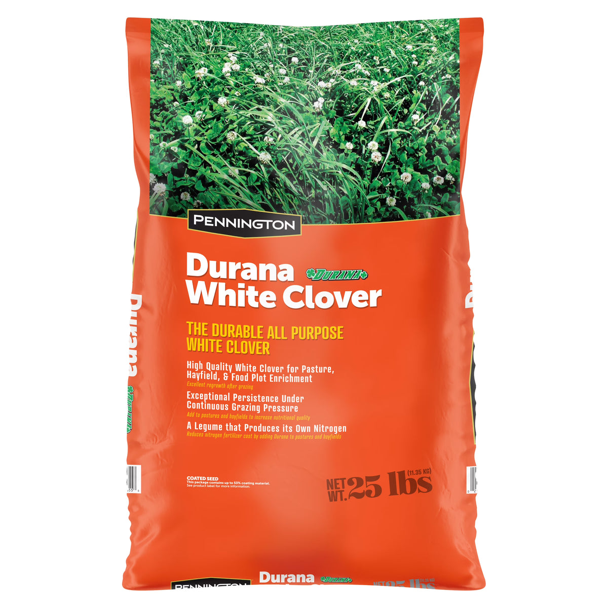 Pennington Durana Perennial White Clover Grass Seed, 25lb