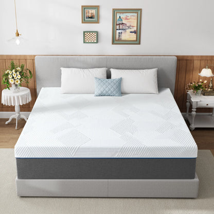 Twin Mattress, ZETDIY 8" Twin Memory Foam Mattress Made in USA