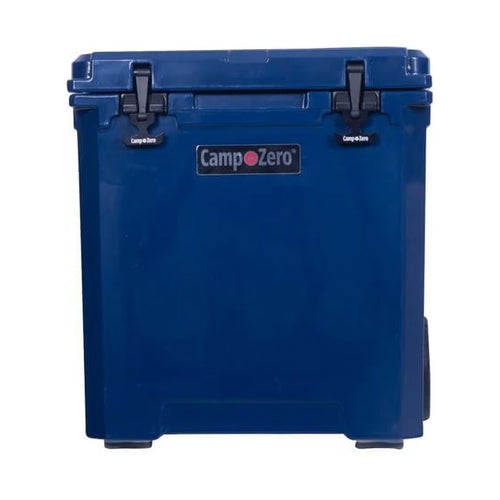 Camp-Zero 50 - 52 Qt. Premium Chest Cooler with Easy-Roll Wheels Navy Blue