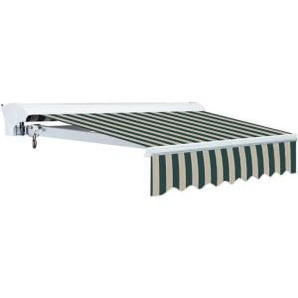 Advaning Luxury Series 10x8 ft. Electric Retractable Sunshade Awning - Garden Green