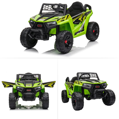 TOBBI 12V Kids Electric off-Road UTV Truck Car Battery Powered Ride on Toys for Girls with LED Headlights, Music, Horn