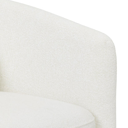 Beautiful Drew Accent Chair by Drew Barrymore, Cream Boucle