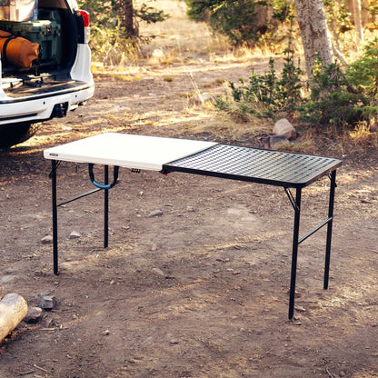 Lifetime 5' Fold-in-Half Camping Folding Table, Pumice (280875)