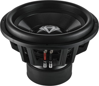Black Diamond DIA-CARBON15.1D 15" High Excursion Carbon Fiber Subwoofer 3500W RMS - 7000W MAX | 2-Ohm DVC - Competition-Grade Pro Audio Subwoofer for Extreme Bass