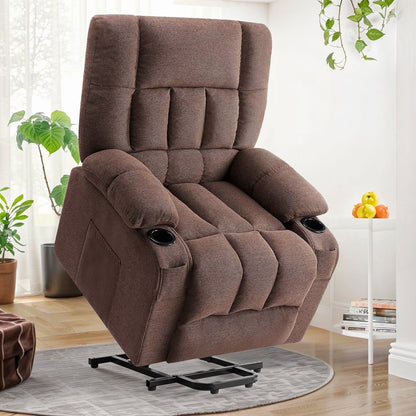 Recline Chair, 21.6"W Oversize Accent Armchair with Storage Bag, Modern Chair for Living Room, Bedroom, Gray