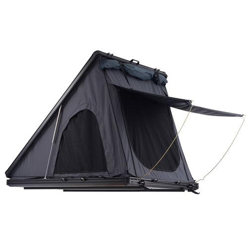 KFFKFF Hard Shell Rooftop Tent, Naturnest Model for 2-3 People, Includes Telescopic Ladder and Thick Mattress, Waterproof and Windproof, Suitable for Jeep, SUV, Van, and Pickup Trucks
