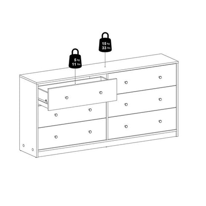 Home Square 4 Piece Bedroom Set With Dresser, Chest and 2 Nightstands in White