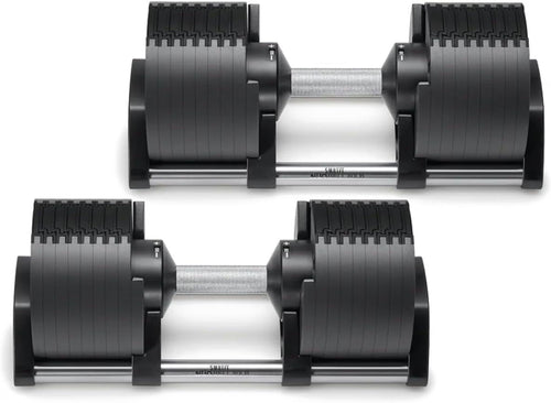 SMRTFT NUOBELL - All-in-One, Durable, Adjustable Dumbbells, Black, 5-80 lb