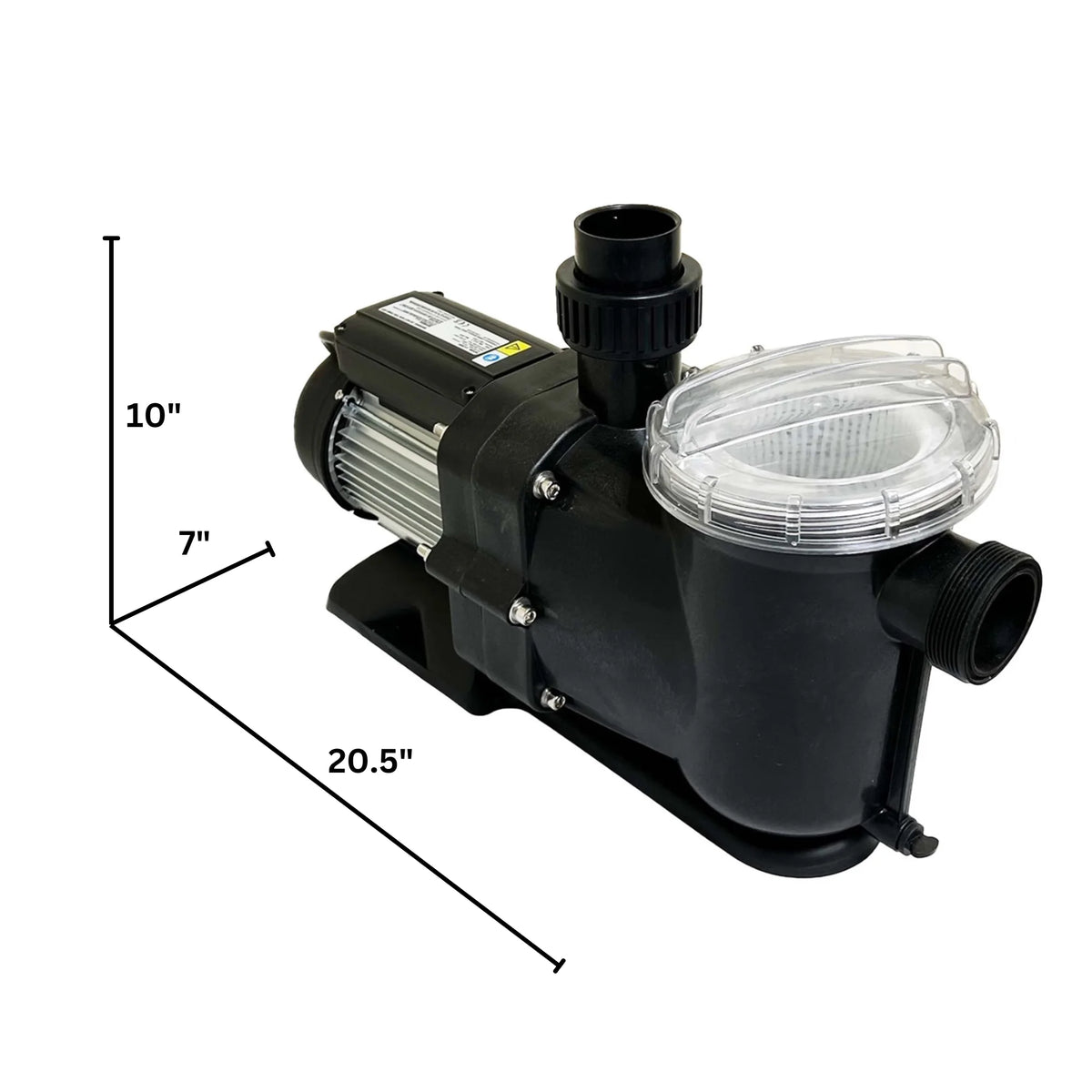 Half Off Ponds Aqua Pulse 1/2 HP Inline Pond and Pool Pump, 4500 GPH, Strainer Basket, 120V