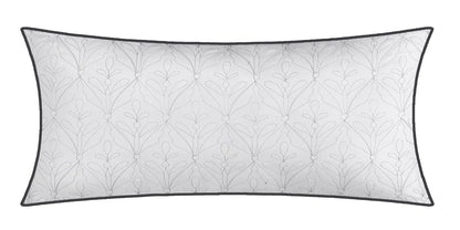 Lanco Smoke Grey Comforter Set California King Size, 9 Piece Jacquard Floral Bedding Set, All Season, Ultra-Soft, Matching Pillows & Shams, Bed Skirt