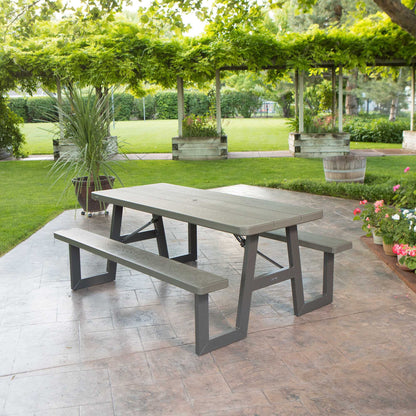 Lifetime 6-Foot W-Frame Folding Picnic Table, 60233
