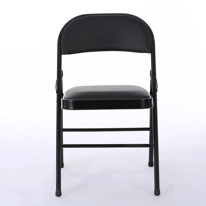 4 Pack Folding Chairs, Cushioned Padded Seat, Wedding Chairs with Metal Frame for Home, Office, Party Use, Light  Brown