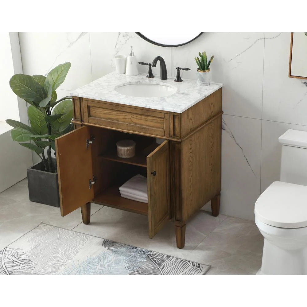 Elegant Kitchen and Bath 30 inch Single bathroom vanity in Grey