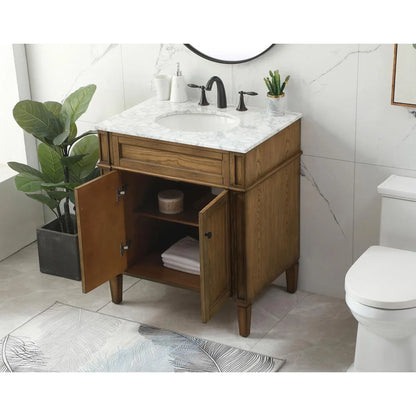 Elegant Kitchen and Bath 30 inch Single bathroom vanity in Grey