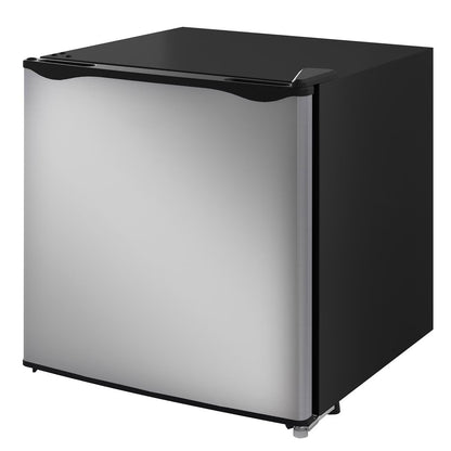 Resenkos 1.1 Cu.Ft Countertop Mini Freezer, Compact Upright Freezer with Removable Shelves, Red