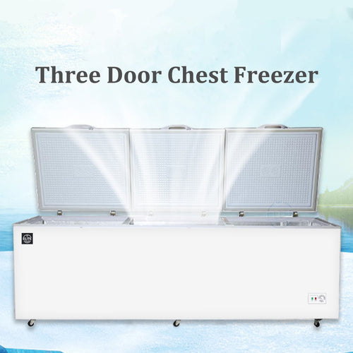 42 Cu.Ft. Chest Freezer, Deep Freezer with Top Open Three Door 106 in. Commercial Freezer NSF