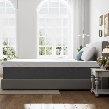 Twin Mattress, ZETDIY 8" Twin Memory Foam Mattress Made in USA