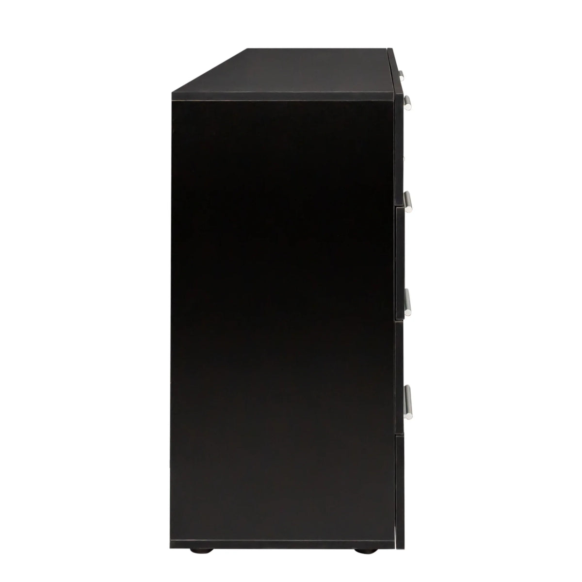 Ktaxon Bedroom Dresser with 6 Drawers, Wooden Double Dresser for Entryway, Wide Storage Cabinet for Living Room, Black