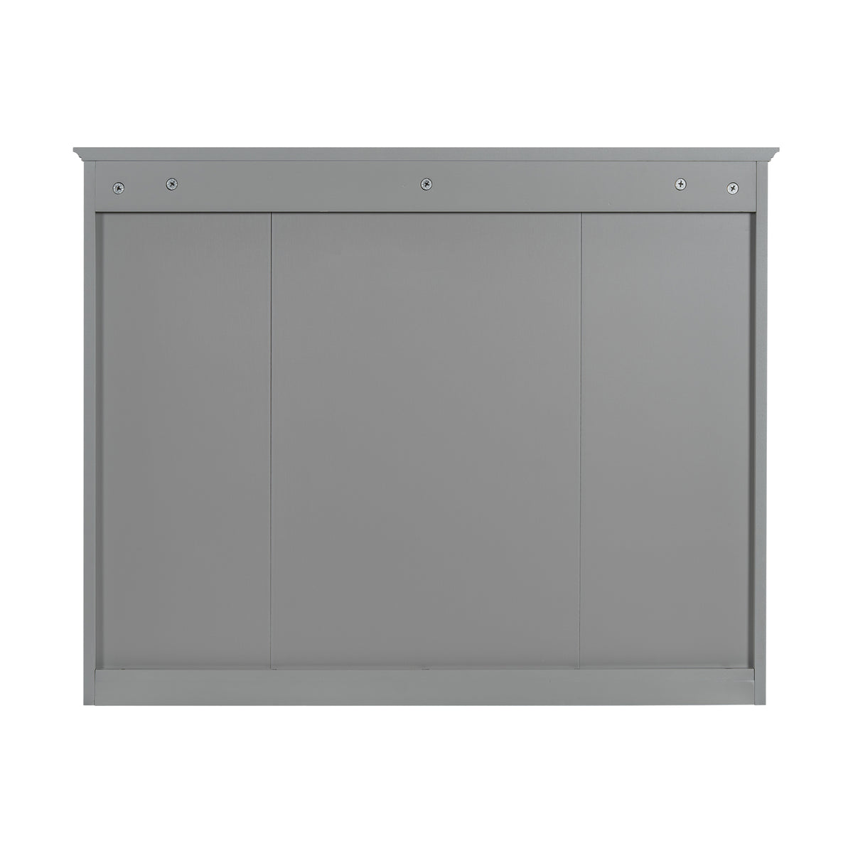 Furvclv Bathroom Wall Mirror Cabinet Modern Wall Mounted Cabinet Storage Organizer With Single Mirror Door 6 Open Shelves