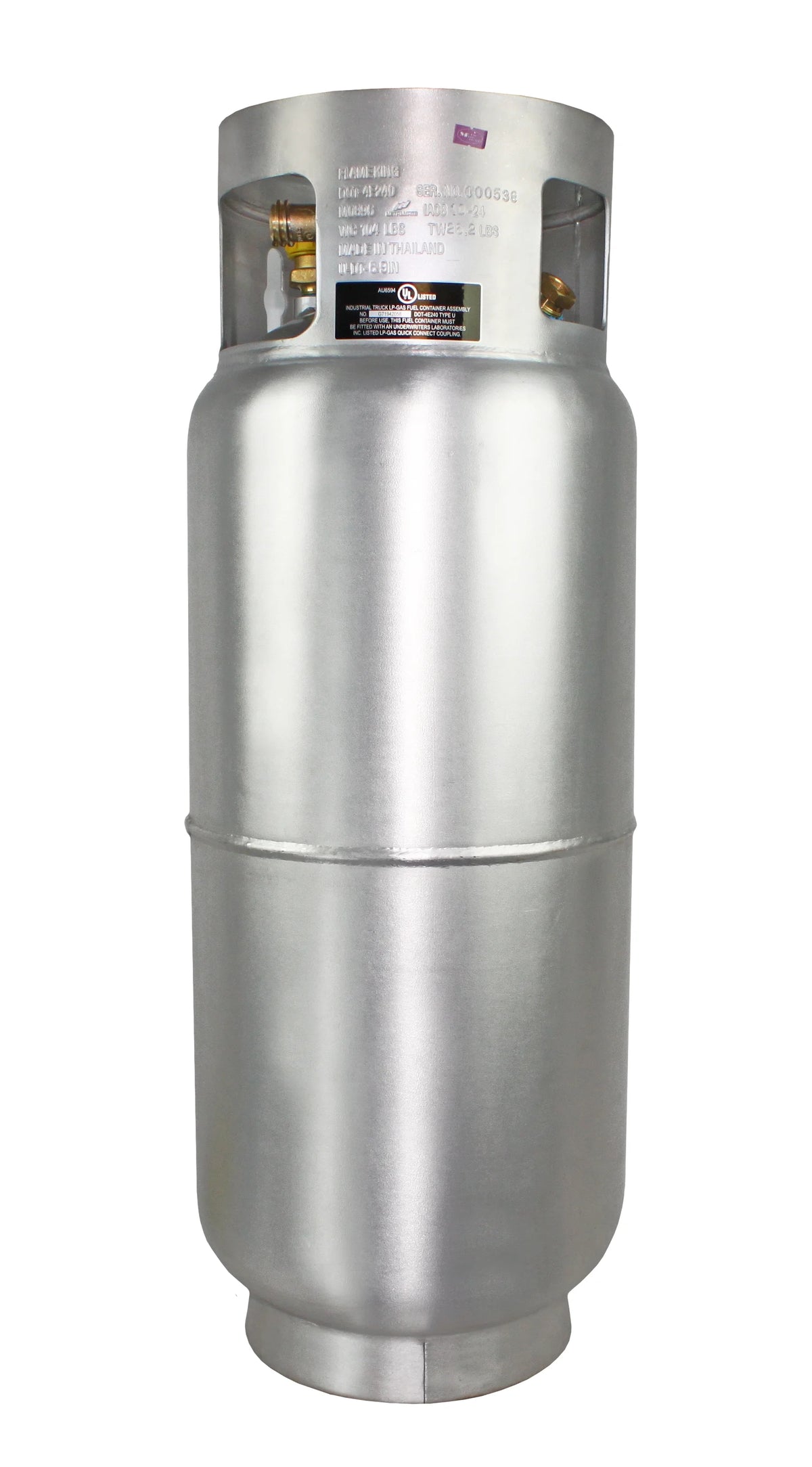 Flame King 43.5LB Aluminum Forklift Propane Tank with Gauge, Corrosion-Resistant, Rust-Free, Lightweight