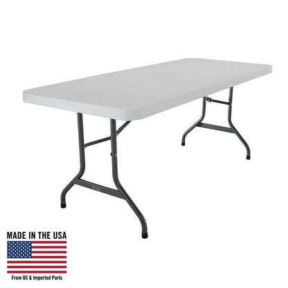 Lifetime 6' Commercial Grade High-Quality Folding Table, White