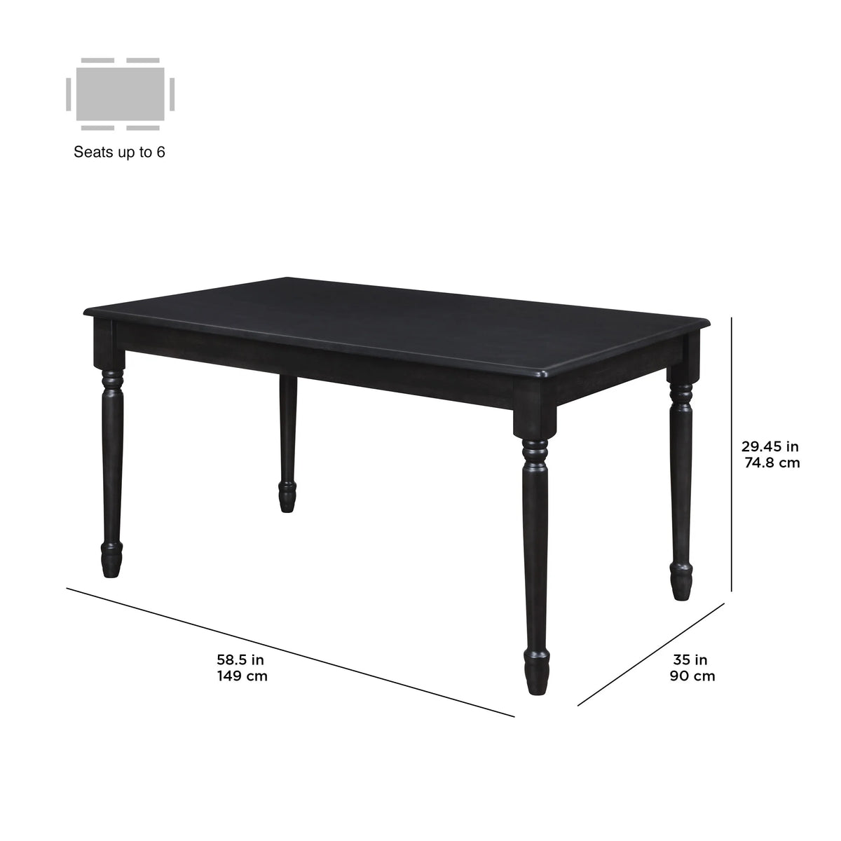 Better Homes and Gardens Autumn Lane Farmhouse Dining Table, Multiple Finishes