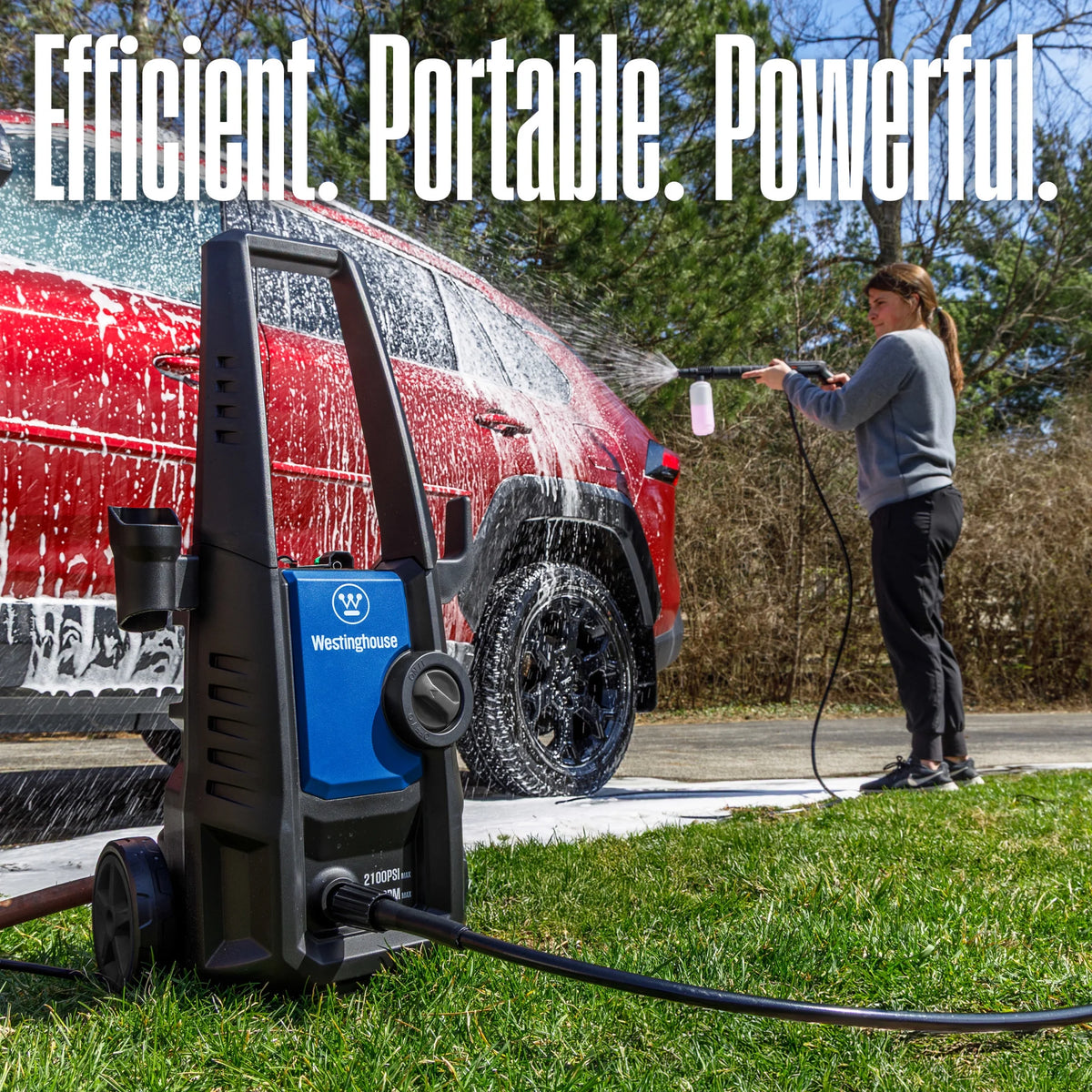 Westinghouse ePX3050 Electric Pressure Washer, 2100 Max PSI 1.76 Max GPM, with Foam Cannon and 2-Nozzle Set
