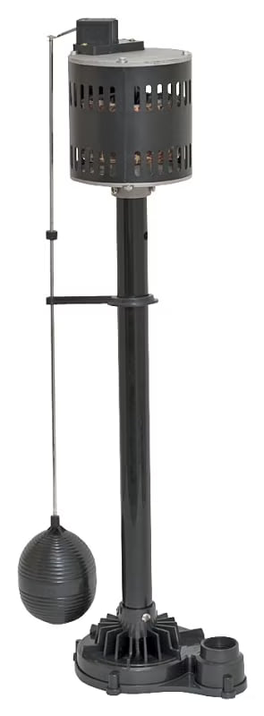 Superior Pump 92333 Multi Use Utility Sump Water Pump, 120 V, 0.33 Hp, 1-1/4 in Outlet, 50 Gpm, Thermoplastic - Black