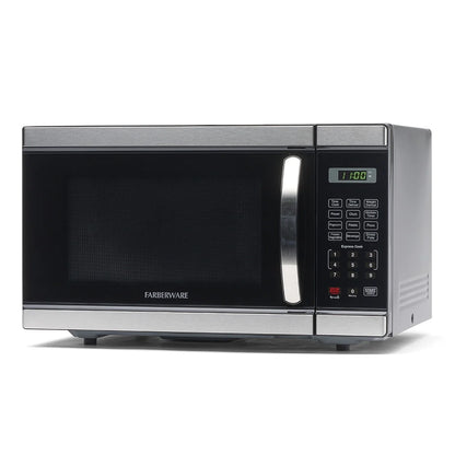 Farberware Countertop Microwave Oven with LED Lighting & Child Lock, 0.7 Cu Ft Black