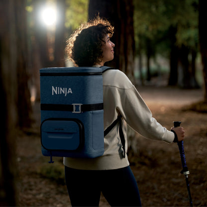 Ninja Outdoor FrostVault Go 24-Can Soft Cooler with Cold Dry Zone, Lakeshore Blue - FF124NV