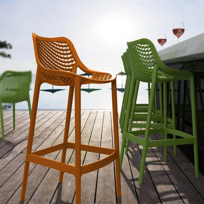 Compamia Air Patio Bar Stool in Black