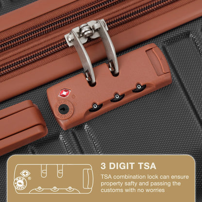 TROPOW Luggage Setss,Suitcases with Wheels,Luggage Expandable Suitcase 3 Piece Sets, Luggage Sets of 3 Piece Suitcase with Spinner Wheels, Hardshell Luggage 3 Piece Sets(20"/24"/28")