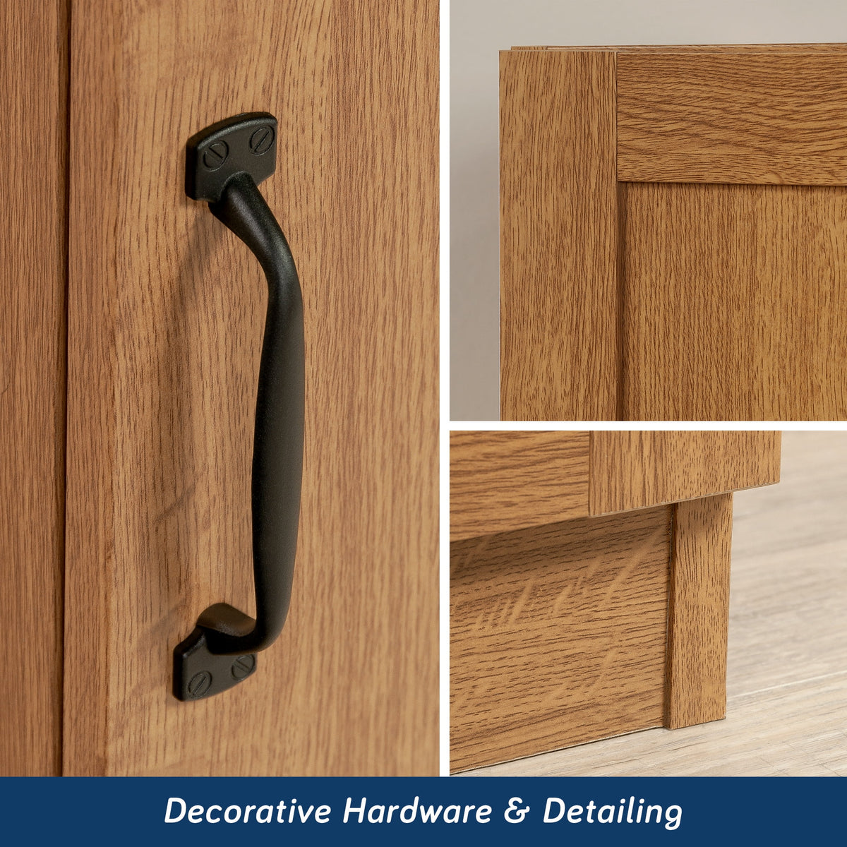 Sauder Select Storage Pantry, Highland Oak Finish