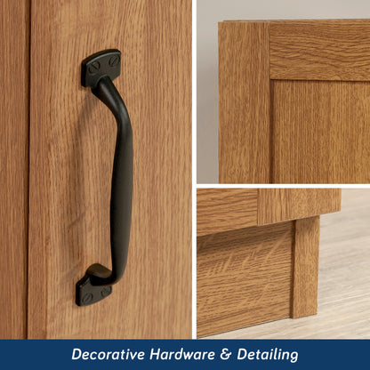 Sauder Select Storage Pantry, Highland Oak Finish