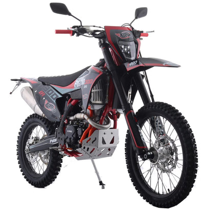 X-Pro Paladin 300 EFI Dirt Bike with 6-Speed Manual Transmission and Balance Shaft and Dual Overhead Camshaft (DOHC) with Four Valves Engine, Electric Start! Big 21"/18" Wheels!