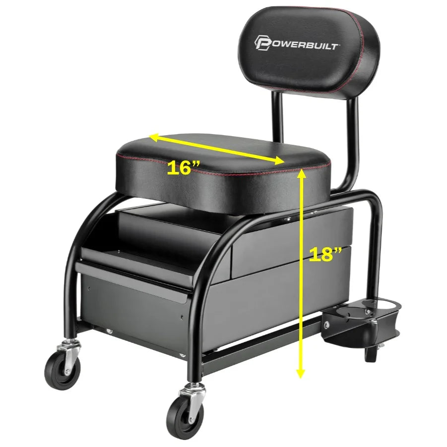 Powerbuilt Professional Detailer Roller Seat - 240299
