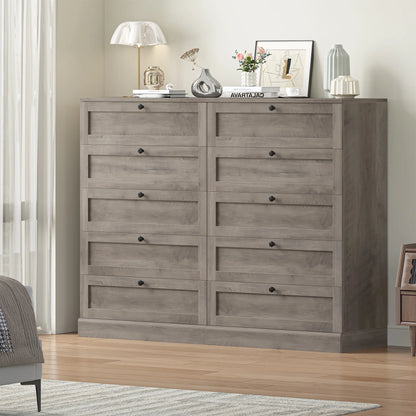 Homfa 5 Drawer White Bedroom Dresser, Modern Vertical Dresser Drawers Wood Organizer for Living Room Entryway Small Spaces