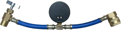 Honeywell R1234yf Solstice HFO Refrigerant MVAC 4 Cans HD Brass Can Tap Gauge Top Off Kit