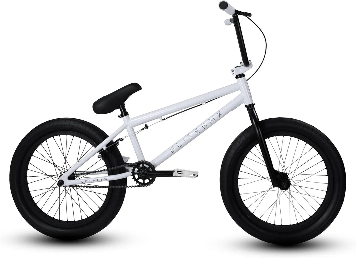 Elite BMX Bicycle 20” Freestyle Bike - Stealth Blue Purple Ideal for Ages 7 to 18 Years