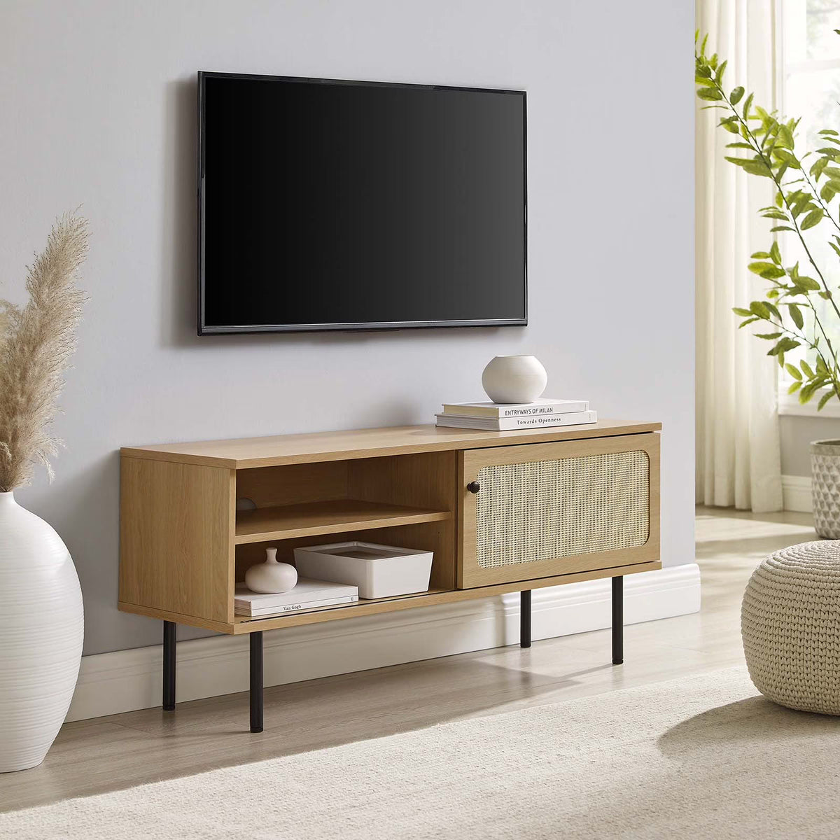 Modway Cambria 47" TV Stand in Oak