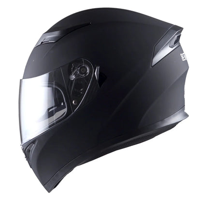 1Storm Motorcycle Modular Full Face Flip up Dual Visor Helmet + Spoiler + Motorcycle Bluetooth Headset: HJK316 Mechanic Red