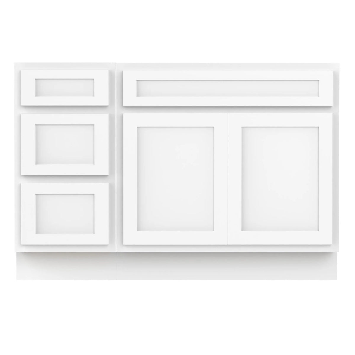 45 in. W x 21 in. D x 32.5 in. H Bath Vanity Cabinet without Top in Gray