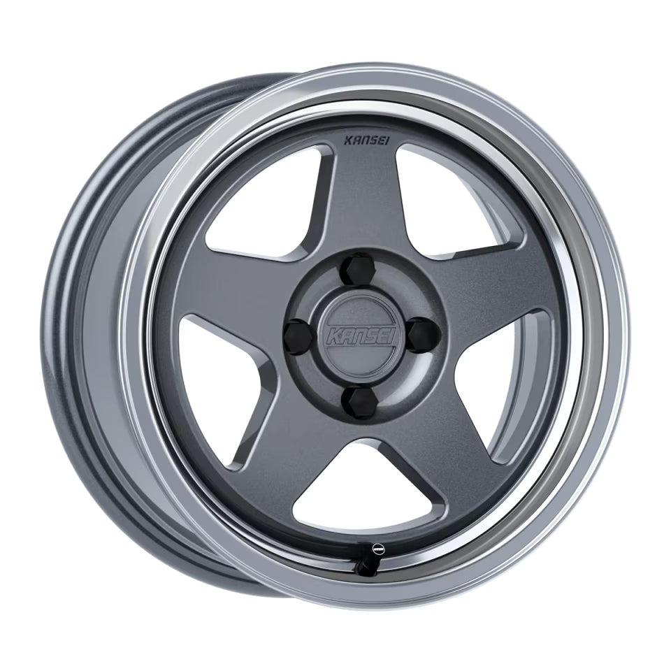 KANSEI KNP 15 Rim 15X7 4X100 Offset 0 Gunmetal (Quantity of 1)
