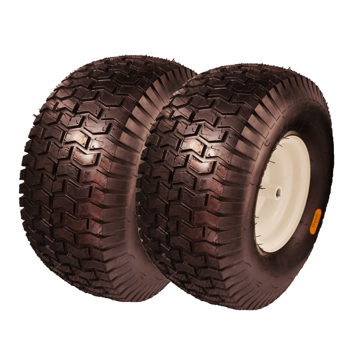 Set of 2 20x8.00-8 Lawn Mower Tire and Wheel Tubeless with 3/4 Bushing, 3.5��Offset Hub and 3 1/16�� Keyway 20x8x8 Lawn Mower Tire with Rim for Tractor Rear, Turf Tread 20 inch Wheels