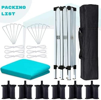 Quictent 10x20ft Easy Pop up Canopy Tent Instant Outdoor Canopy Shelter Folding Party Tent, White