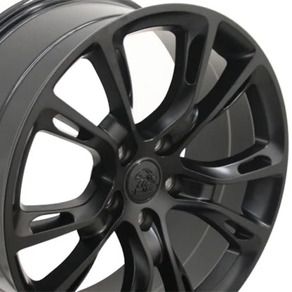20 inch Rim fits 1999-2018 Jeep Grand Cherokee Style 20x8.5 Satin Black Direct Fit